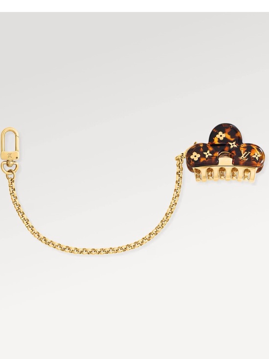 Louis Vuitton Accessories - Louis Vuitton tortoiseshell hair clip bag charm- M02911